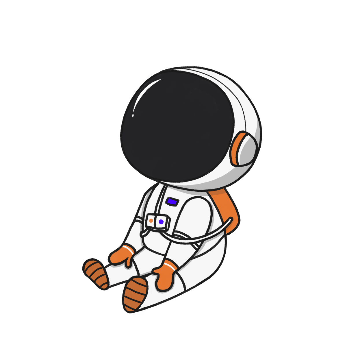 astronaut hanging